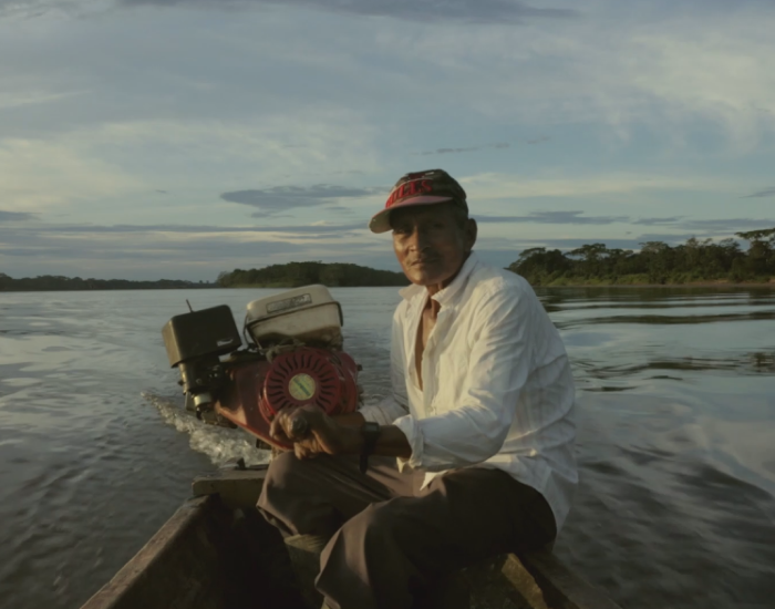 Grandpa Gérman on the river